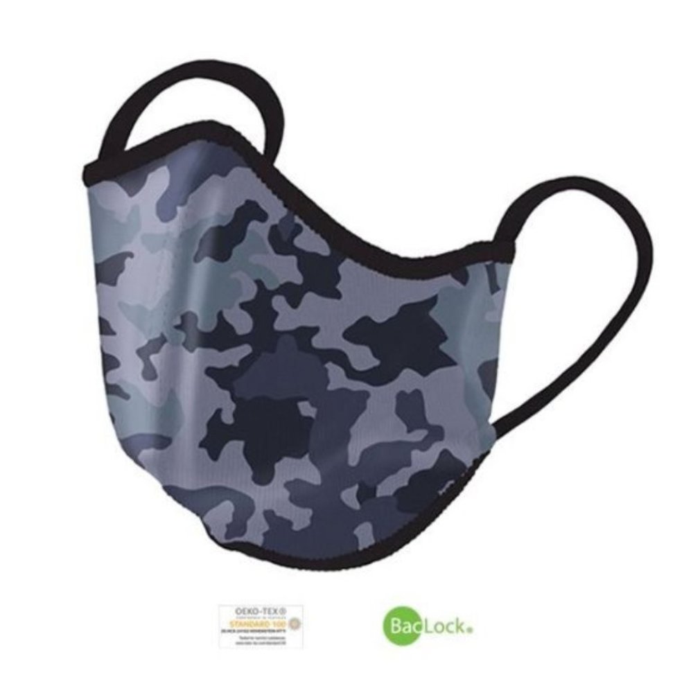 Norwex Mask "Blue" Grey Camo